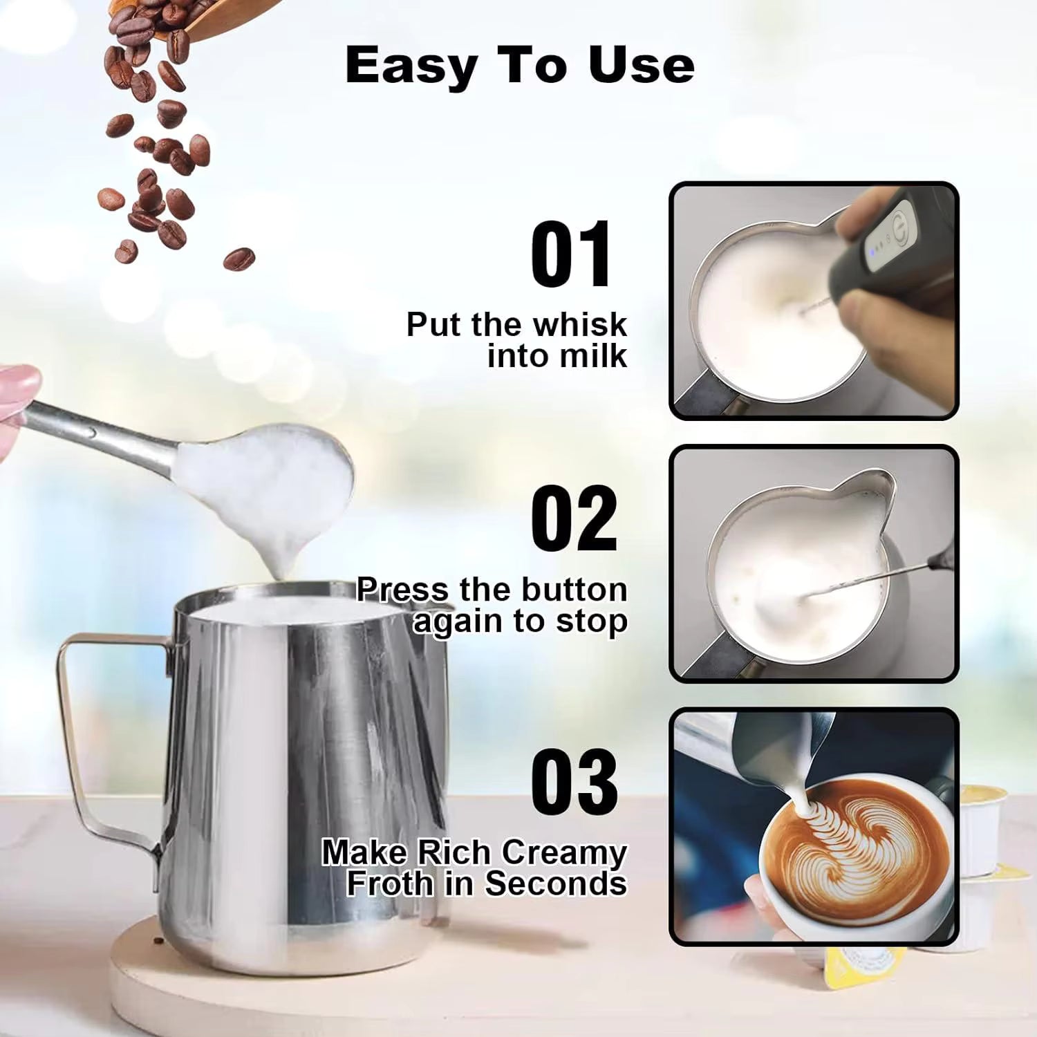 Portable Coffee Mixer – Enjoy Smooth, Frothy Coffee Anywhere