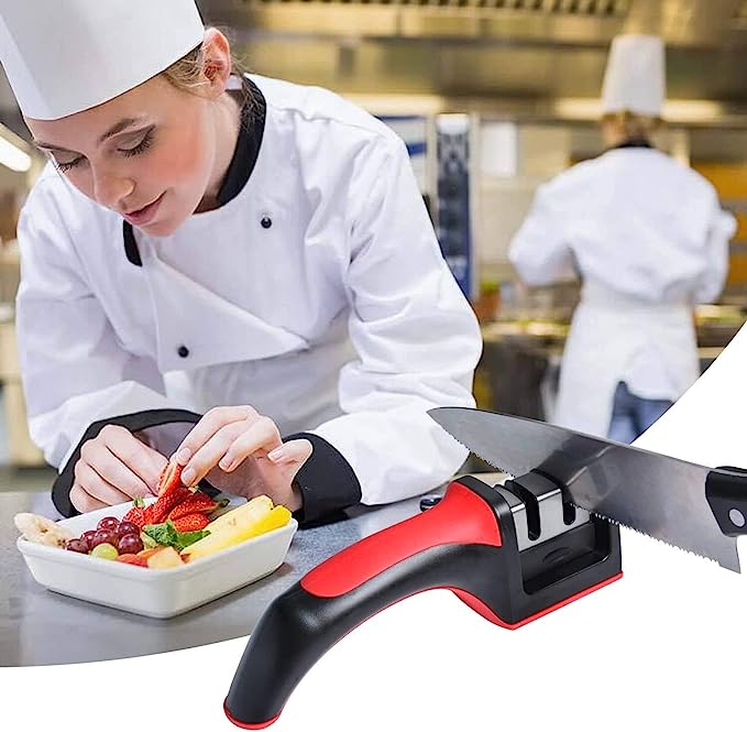 3-in-1 Knife Sharpener – Bring Your Dull Knives Back to Life in Seconds 🔪⚡
