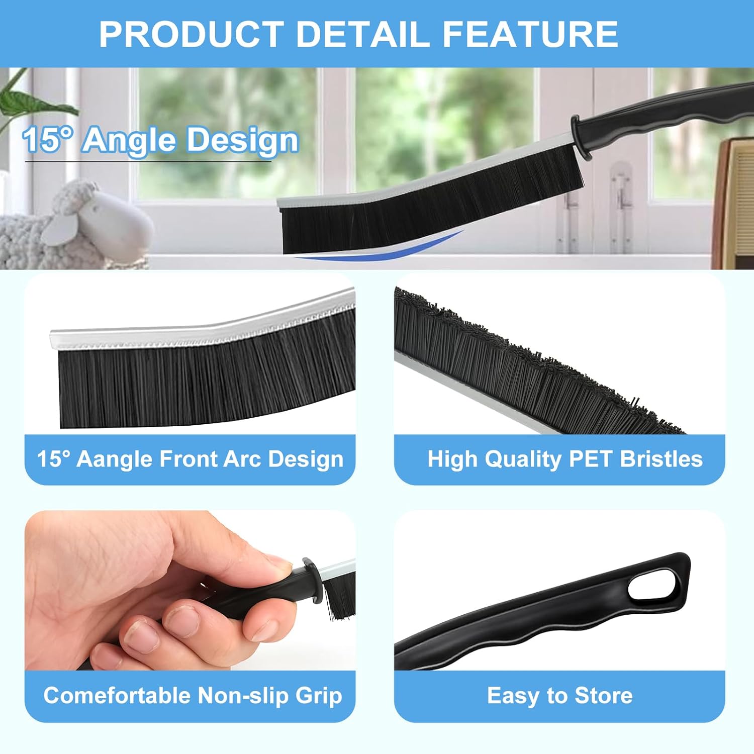 Hard Bristle Crevice Cleaning Brush – Deep Clean Every Corner Effortlessly