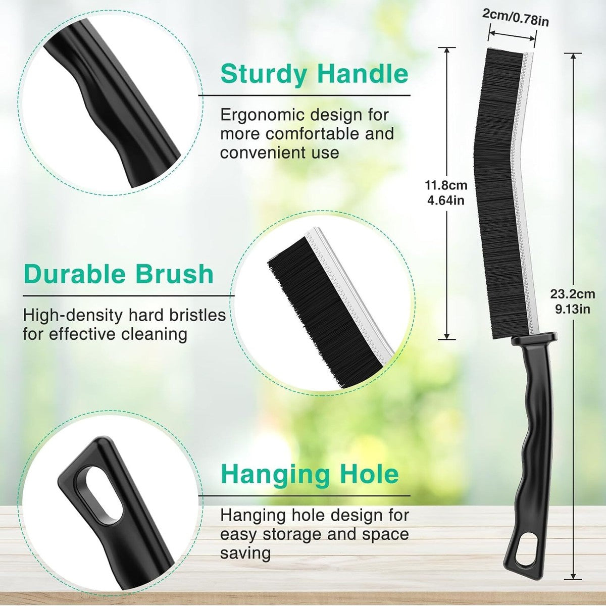 Hard Bristle Crevice Cleaning Brush – Deep Clean Every Corner Effortlessly