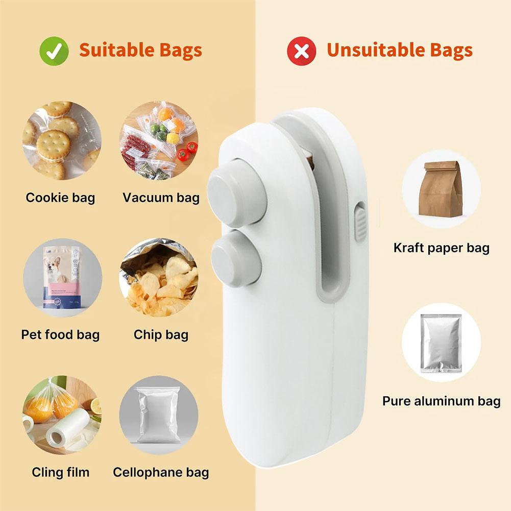 Mini Heat Bag Sealer – Keep Food Fresh in Seconds