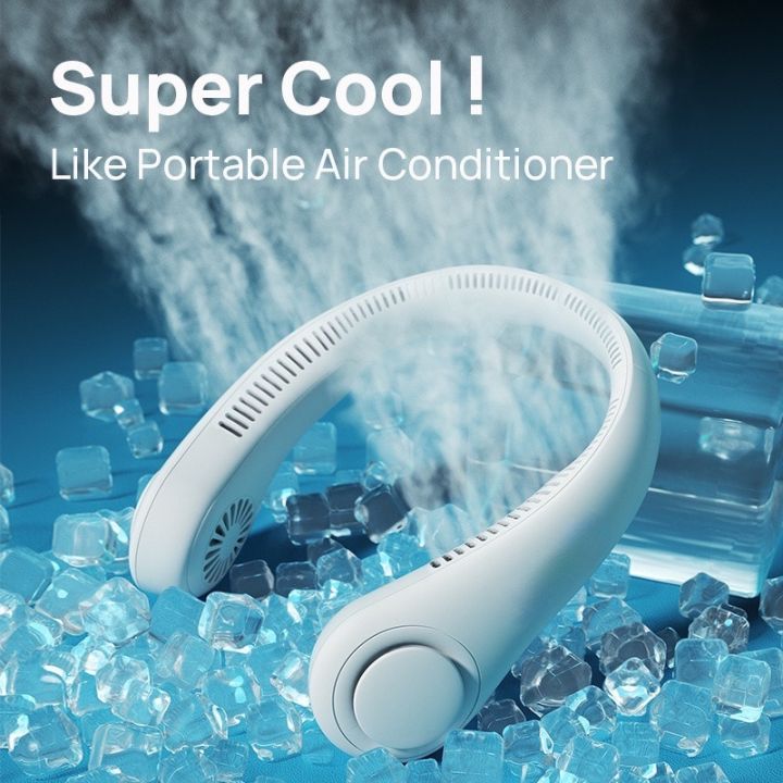 USB Neck Fan – Rechargeable Hands-Free Cooling Fan