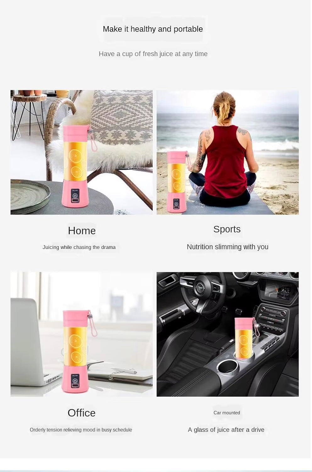 Mini Juicer Blender – Fresh Juice Anytime, Anywhere