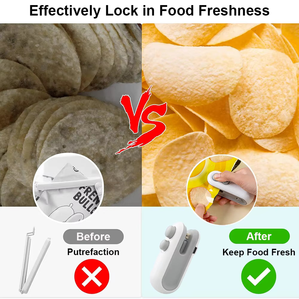 Mini Heat Bag Sealer – Keep Food Fresh in Seconds